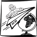 Rob is flying Zee Air Somewhere and you captured a Flat Rob! Zee Air