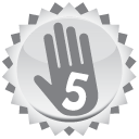High five from Team Munzee! You deployed five virtuals! Virtual High 5